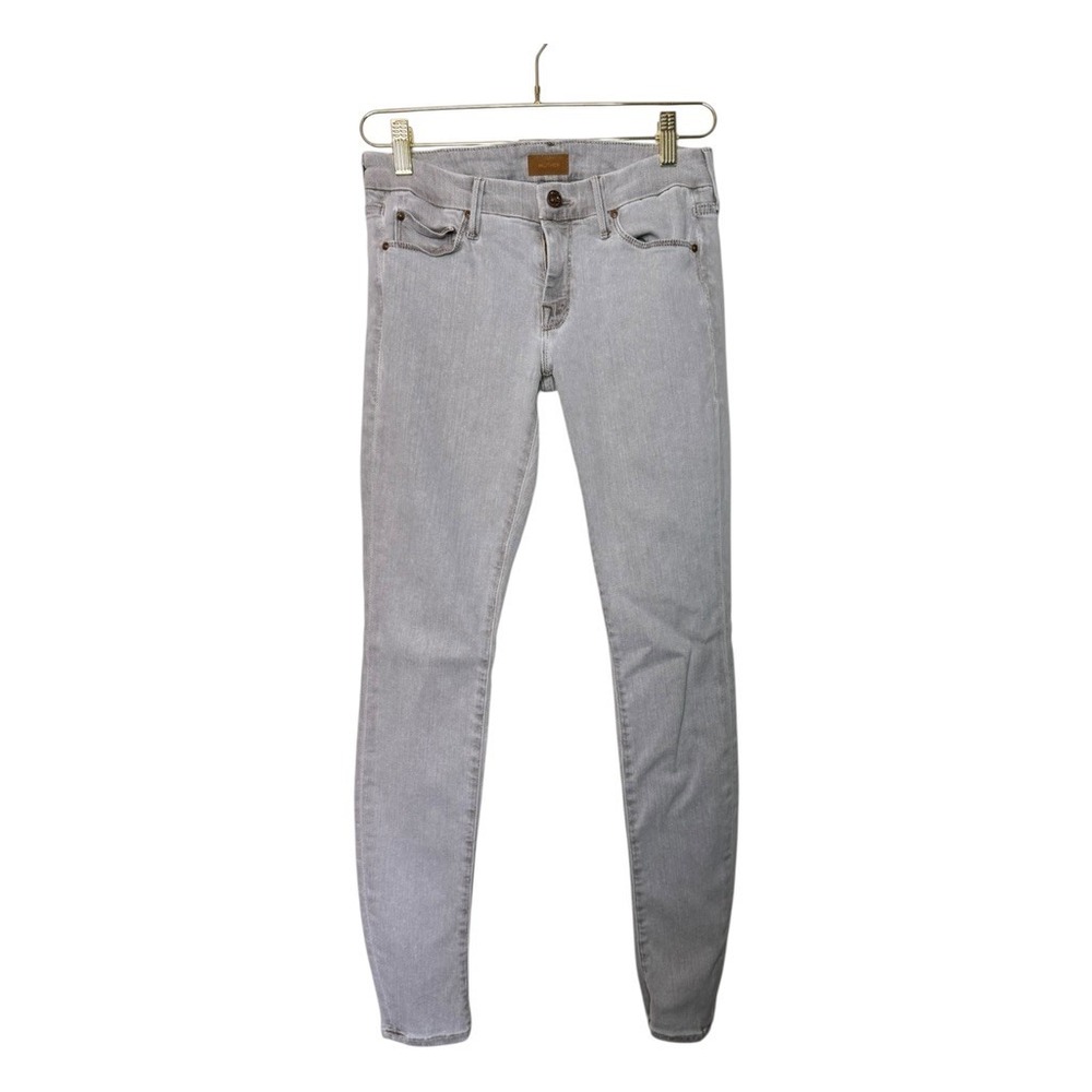 Mother The Looker Skinny Jeans Driftwood Light Grey 1001-128 Size 27 Made in USA